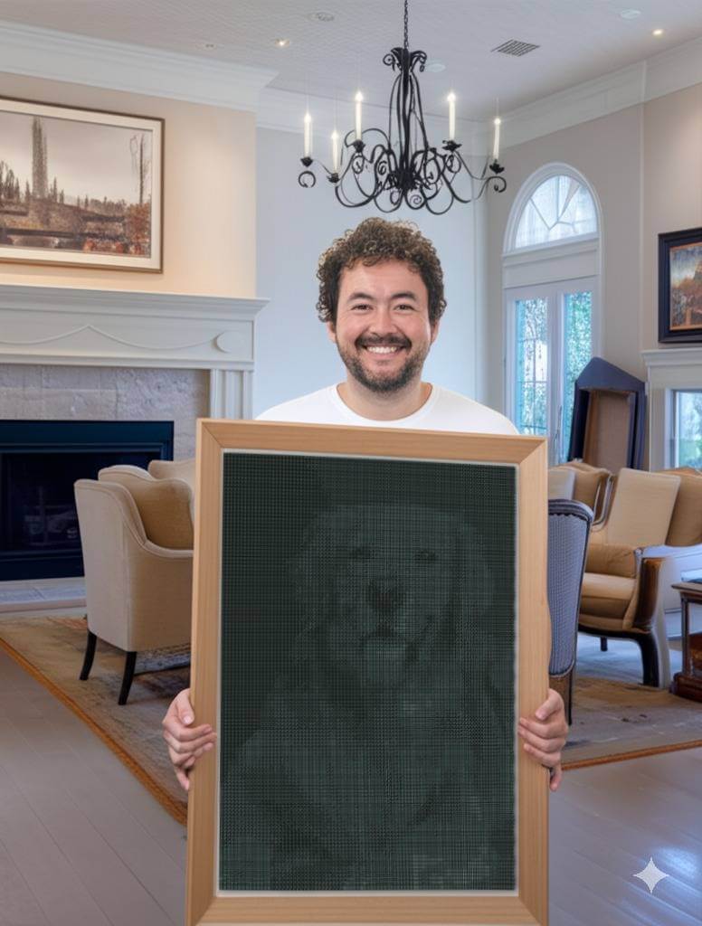 Honoring My Loyal Companion: Max's Story Through Dice Art